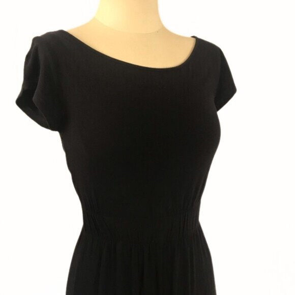 Rare Black Maxi Dress by Argentinian Designer Paula Cahen D’anvers Cut Out Back - Picture 2 of 7